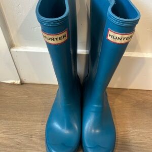 Hunter Kids Vibrant Blue Rain Boots
